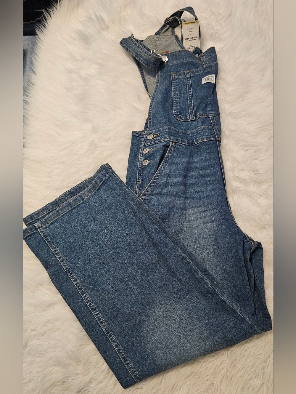 '90s Unisex Overalls with Adjustable Straps Medium